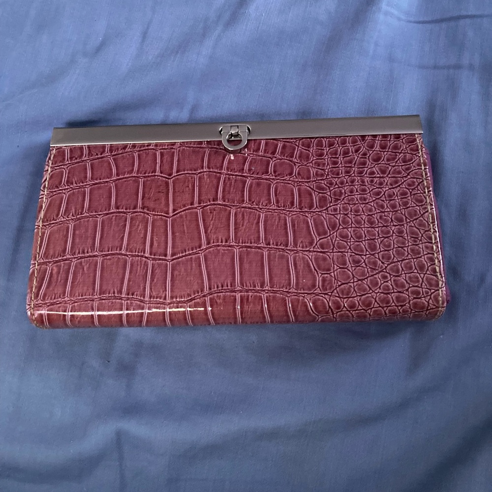 Merona Crocodile-Embossed Clutch Wristlet - Picture 3 of 3